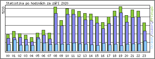 Statistika po hodinch